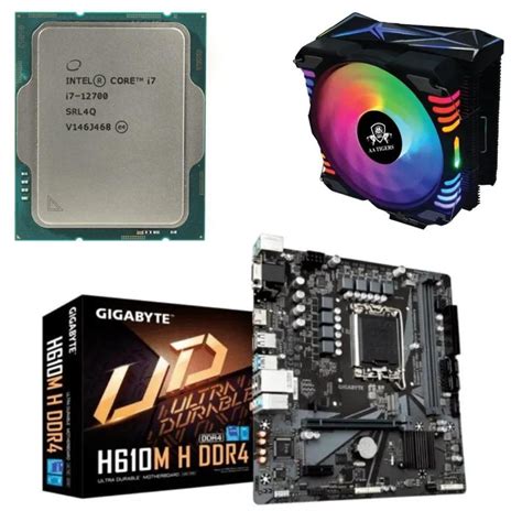 I712700 12th Gen Motherboard Processor With Gigabyte H610m