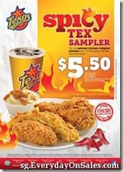 Texas Chicken Spicy Tex Sampler Promotion