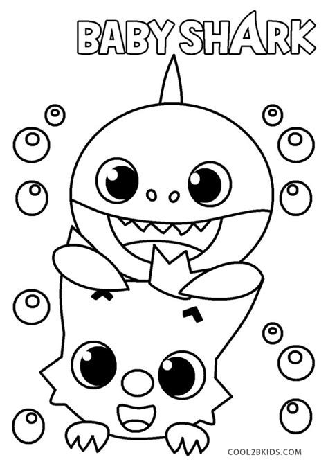 Free Printable Baby Shark Coloring Pages For Kids