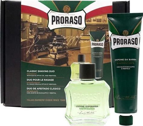 Shaving Set Proraso Afeitado Cl Sico Rinfrescante Lote Refreshing