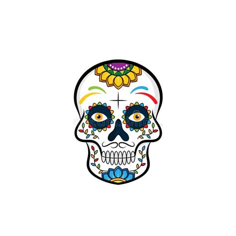 Illustration Of Mexican Sugar Skull Day Of The Dead Dia De Los