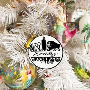 Hair Stylist Ornament Personalized Christmas Gift Salon Tree Decor - Etsy