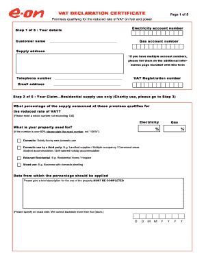 Vat Declaration Forms Excel Fill Online Printable Fillable Blank