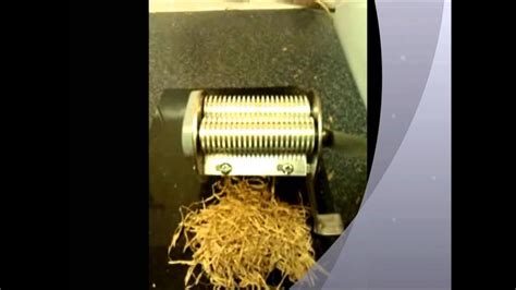 Tobacco Leaf Shredder Youtube