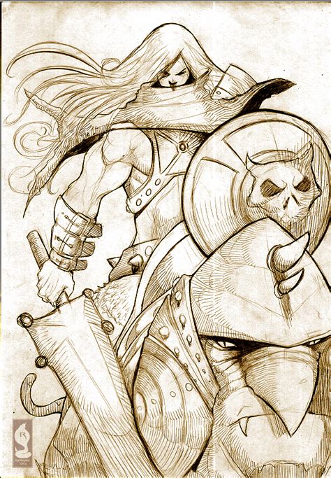 He Man Sketch By Ricsnake On Deviantart