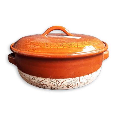 Oven Proof Casserole Dish With Lid In Vallauris Terracotta Of Provence