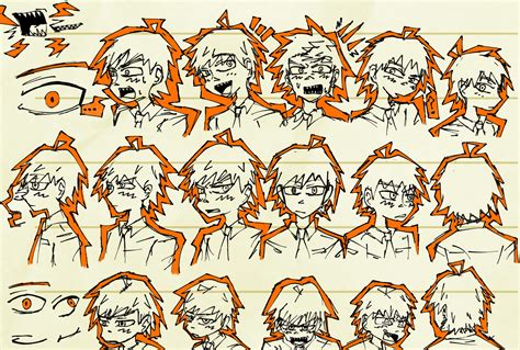 Redrew Some Of The Csm Anime Character Expression Sheets In My Style