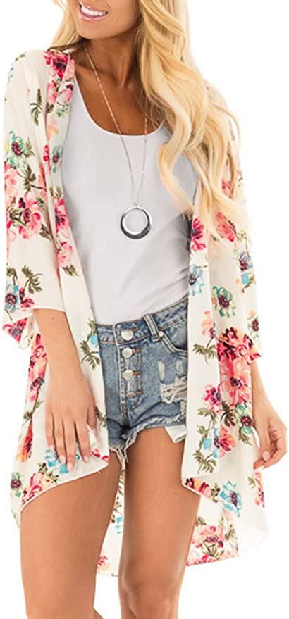 Chicgal Puff Sleeve Women S Kimono Cardigan