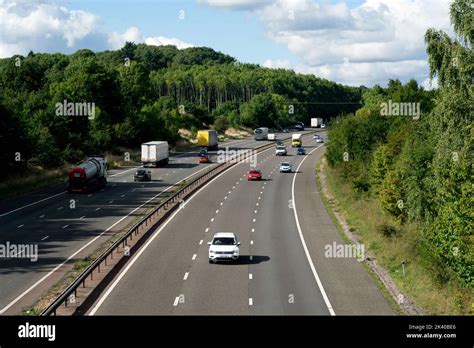 The M40 motorway near Claverdon, Warwickshire, UK Stock Photo - Alamy