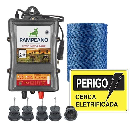 Kit Cerca Rural Pampeano Pa M Cabo Roldana Nf Pla Frete Gr Tis