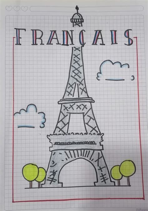 A Drawing Of The Eiffel Tower