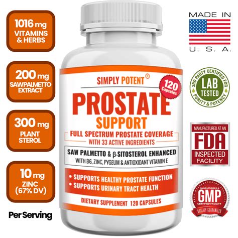 Prostate Support Supplement For Men Capsules Prostate Health