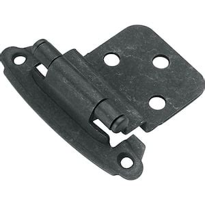 Liberty Matte Black Self Closing 3 8 In Inset Cabinet Hinge 1 Pair