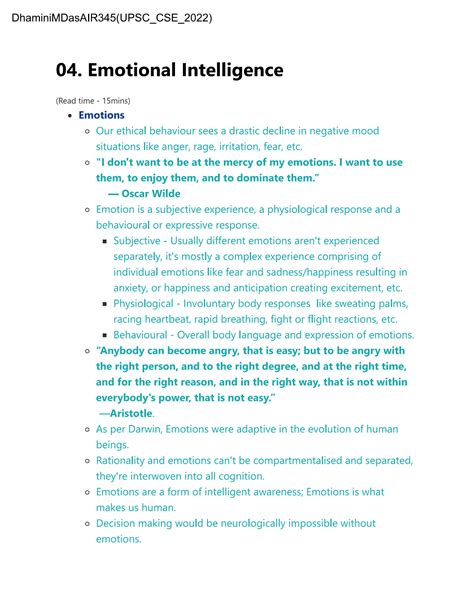 Solution Emotional Intelligence Studypool