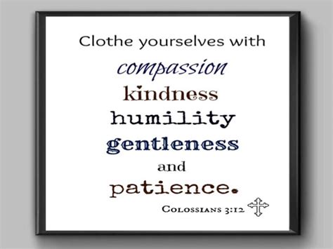 Bible Verse Print Colossians 3 12 Clothe Yourselves With Compassion Kindness Humility