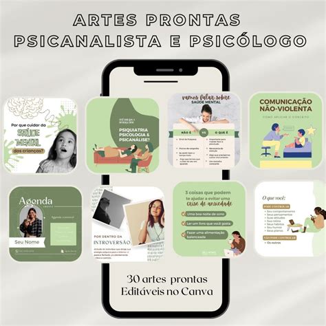 Artes Pack Canva Psicanalista Psiquiatra E Psic Logo