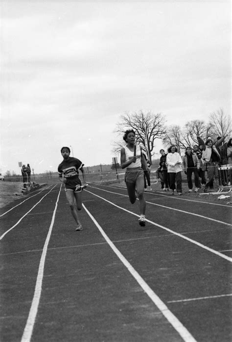 Two Runners At Huron High School Track Meet April Ann Arbor