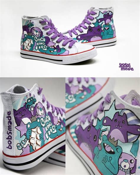 Choco King Frog Chuck By Bobsmade Custom Shoes Diy Diy Shoes