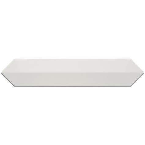 Kent White 3x12 Contour 3D Picket Polished Ceramic Wall Tile Ceramic