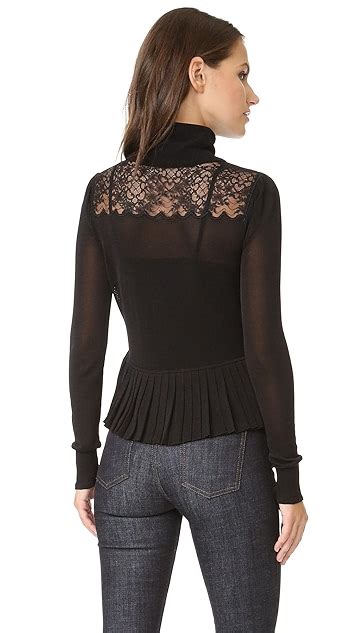 Rachel Zoe Marge Lace Turtleneck Blouse Shopbop