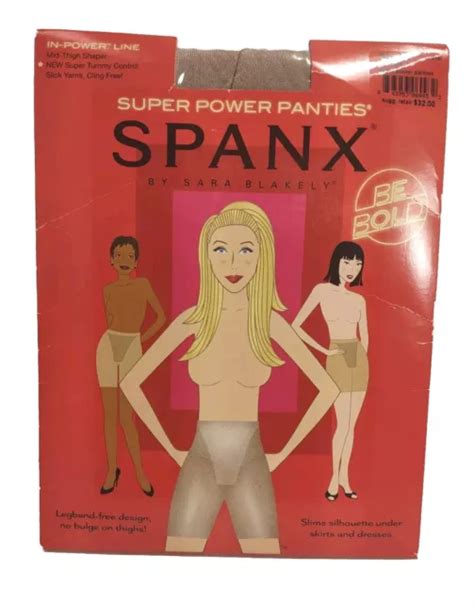 Spanx Super Power Panties Mid Thigh Shaper Nude Size B Tummy