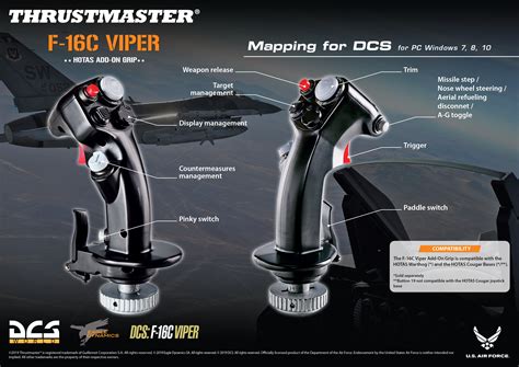 輝い ショップグリーン インポートThrustmaster F 16C Viper HOTAS Add On Grip Windows