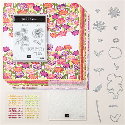 Flowering Zinnias Suite Collection By Stampin Up