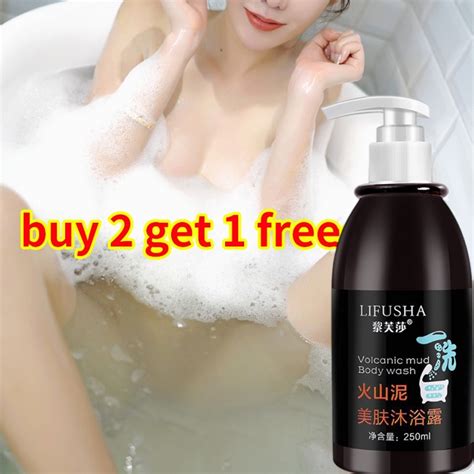 Volcanic Mud Body Wash Original Whitening Body Wash Whitening Shower