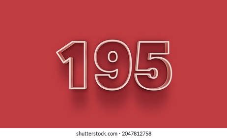 red  number  isolated  stock illustration