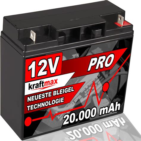 Kraftmax 12V 20Ah AGM Bleiakku Neueste Generation Kraftmax Eu