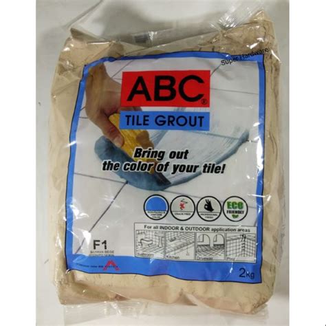 ABC Tile Grout 2kg White Beige Shopee Philippines