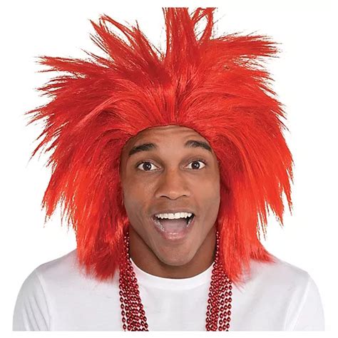 Red Crazy Wig Party City