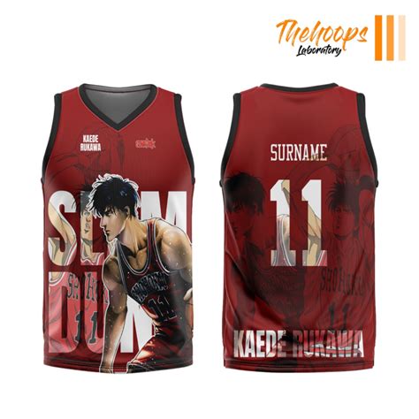 Thl New Slamdunk Shohoku Jersey Red 2023 Full Sublimated Basketball