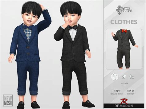 The Sims Resource - Suits Outfit 01 for Toddler