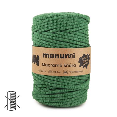 Manumi Macramé cord 5mm green Manumi eu