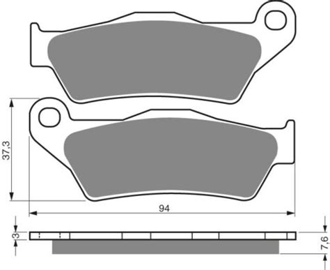 Goldfren S33 Ceramic Carbon Front Left Brake Pads For SWM RS 300 R 4T