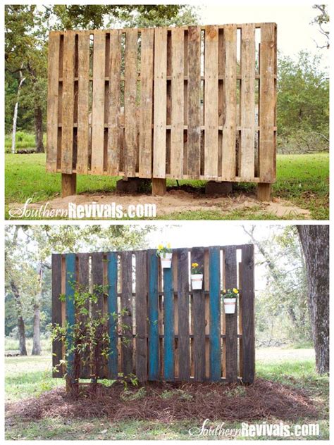 Pallet Garden Wall - Phase II ~ Decorating - Southern Revivals