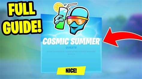 How To Complete All Cosmic Summer Challenges In Fortnite Cosmic Summer Quests Youtube