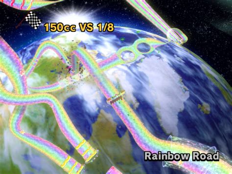 Rainbow Road Mario Kart Wii Mario Wiki Fandom