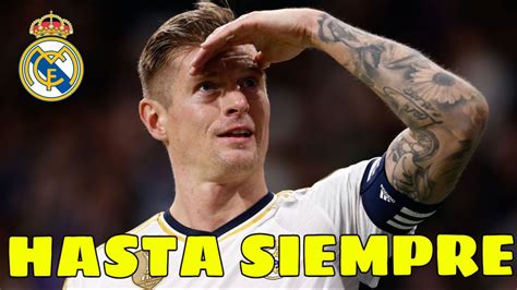 OFICIAL KROOS SE RETIRA NOS PARTE EL ALMA Y A VER QUÉ HACEMOS El