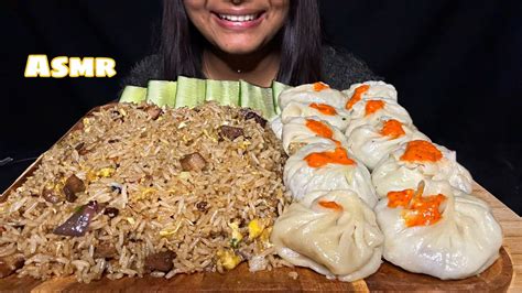 Pork Momo And Pork Fried Rice Mukbang Asmr Pork Porkmomo