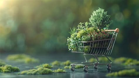 Sustainable Eco Friendly Retail Practices And 3d Illustrative Green