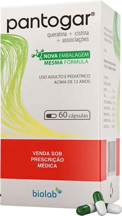 Nourkrin Ou Pantogar Qual O Melhor - Pantogar 60 capsulas - biolab