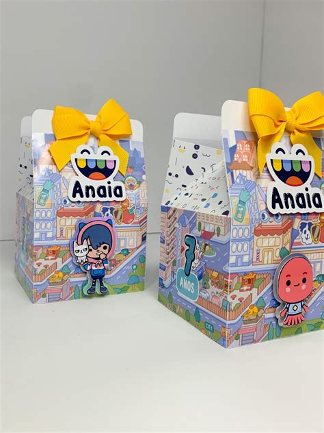 Toca Life World Box Toca Boca Life Favor Boxes Party Etsy 日本