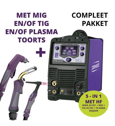 Parweld XTM 221Di Lasapparaat 5 In 1