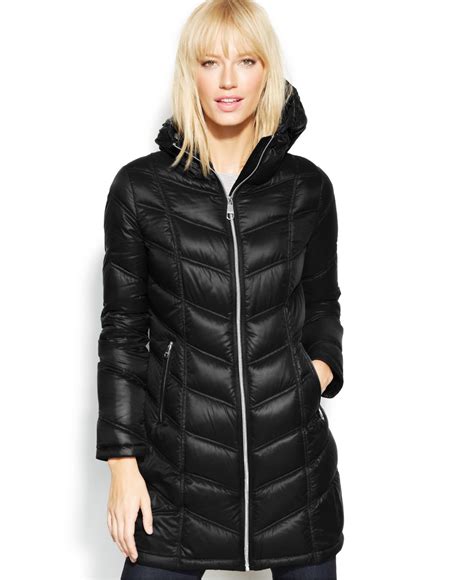 Lyst Calvin Klein Quilted Down Packable Puffer Coat In Black