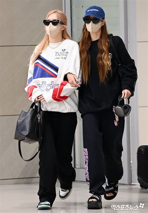 BLACKPINK BRASIL on Twitter Rosé e Lisa no aeroporto de Incheon