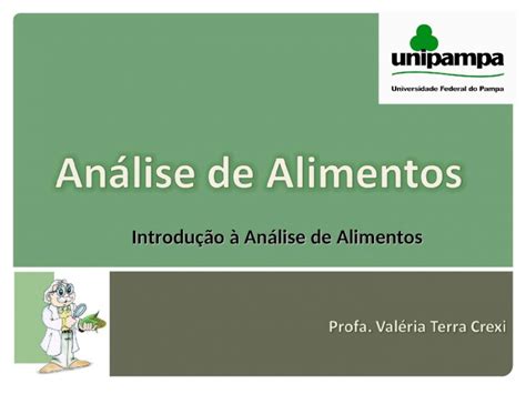 Ppt Introdução à Análise De Alimentos Controle Da Qualidade