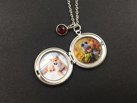 Personalized Photo Locketphoto Locket Necklacepicture | Etsy