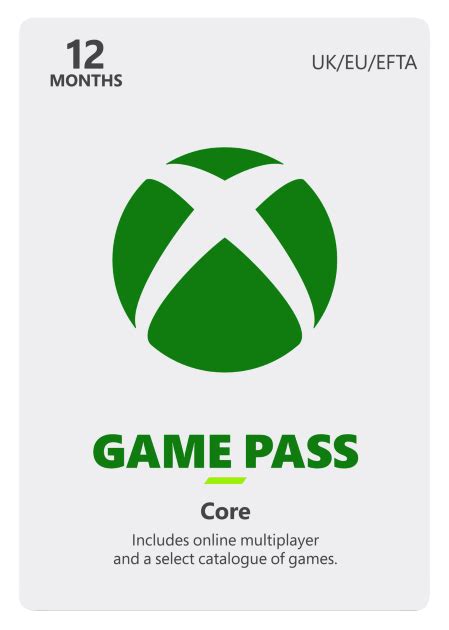 Game Pass Core 12 Monate € 5999